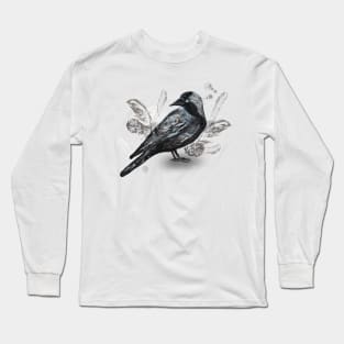 Grunge jackdaw Long Sleeve T-Shirt